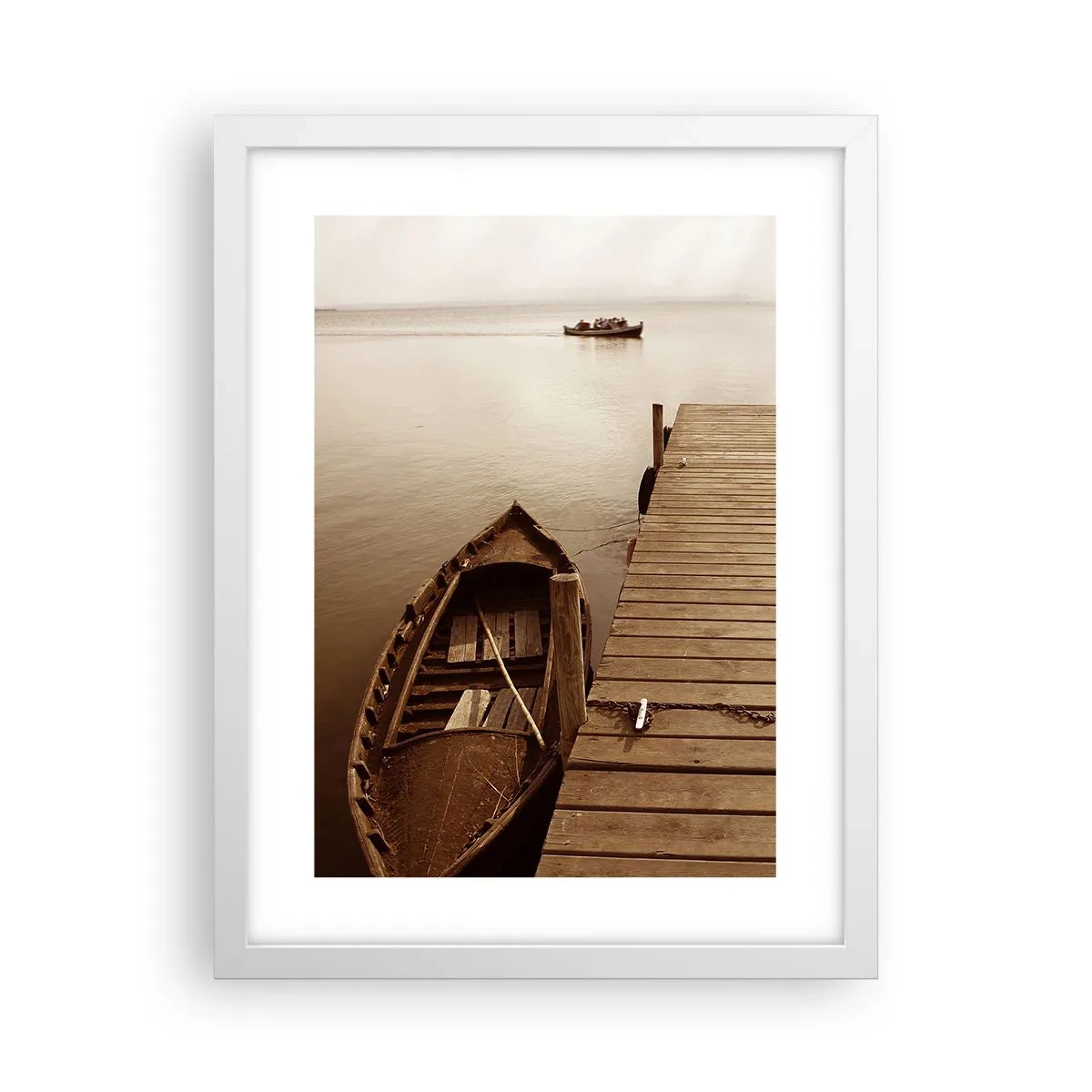 Plakat i hvid ramme - Stor fred - 30x40 cm