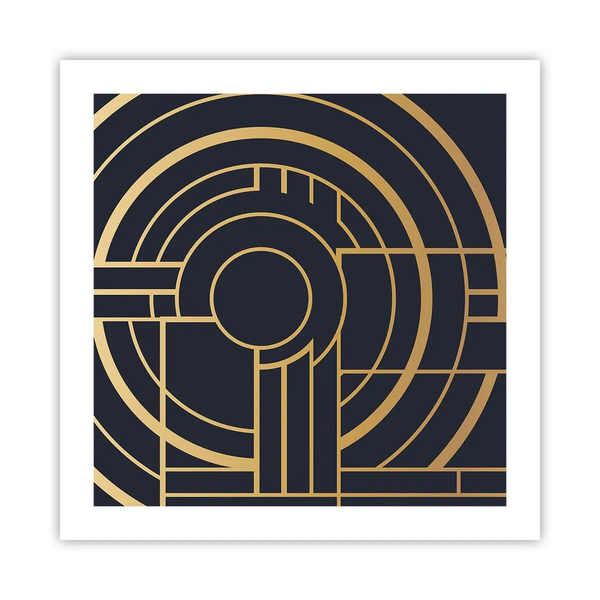 Plakat - At vende tingene på hovedet - 50x50 cm