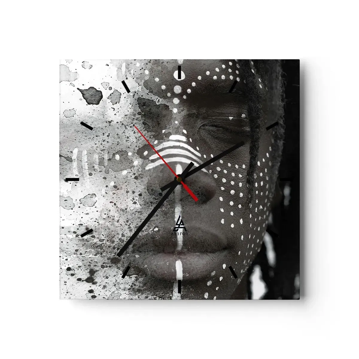 Vægur, Uret - Opdag den oprindelige ånd - 40x40 cm