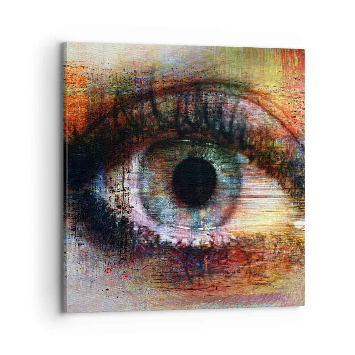 Lærredstryk - Billede på lærred - Du kan se ind i sjælen - 70x70 cm