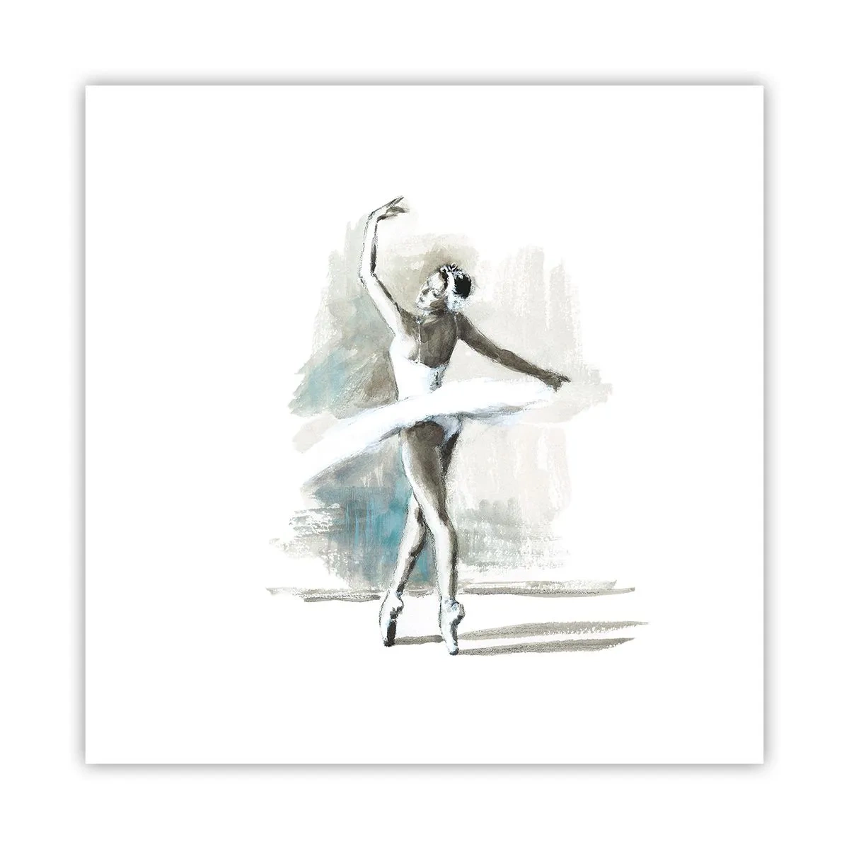 Plakat - Fortryllet til en svane - 40x40 cm