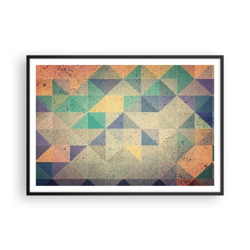 Plakat i sort ramme - Republikken trekanter - 100x70 cm