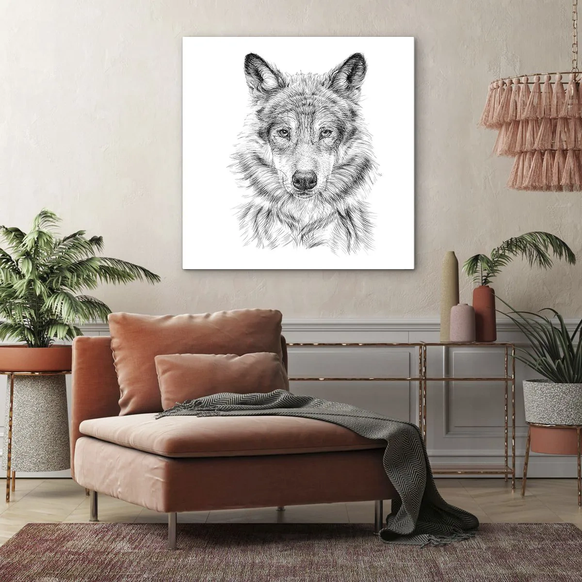 Lærredstryk - Billede på lærred - En født leder - 40x40 cm