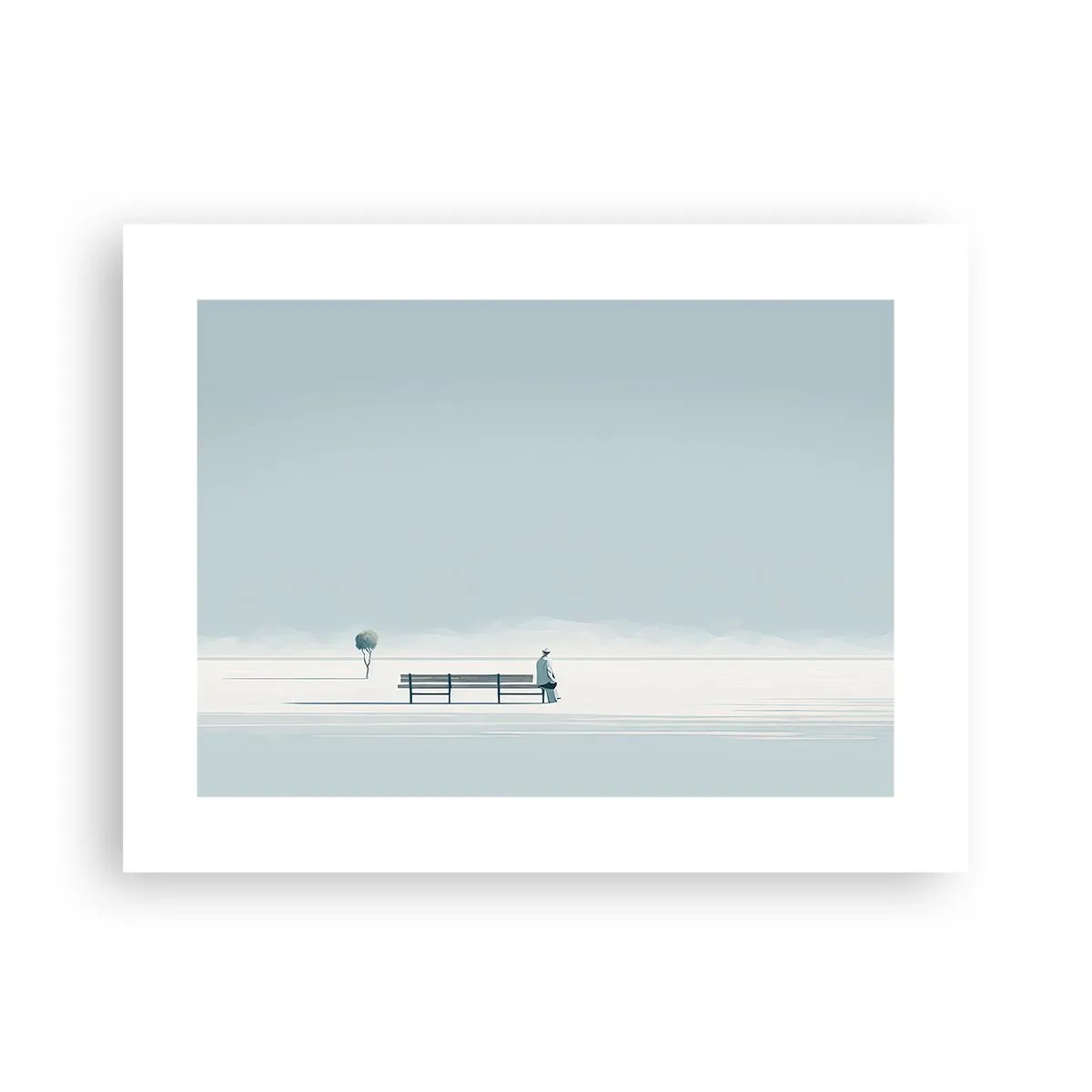 Plakat - Ja, jeg venter. - 40x30 cm