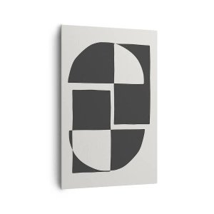 Lærredstryk - Billede på lærred - Antitese - syntese - 80x120 cm
