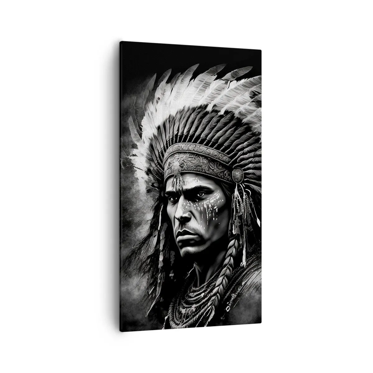 Lærredstryk - Billede på lærred - Leder og kriger - 55x100 cm