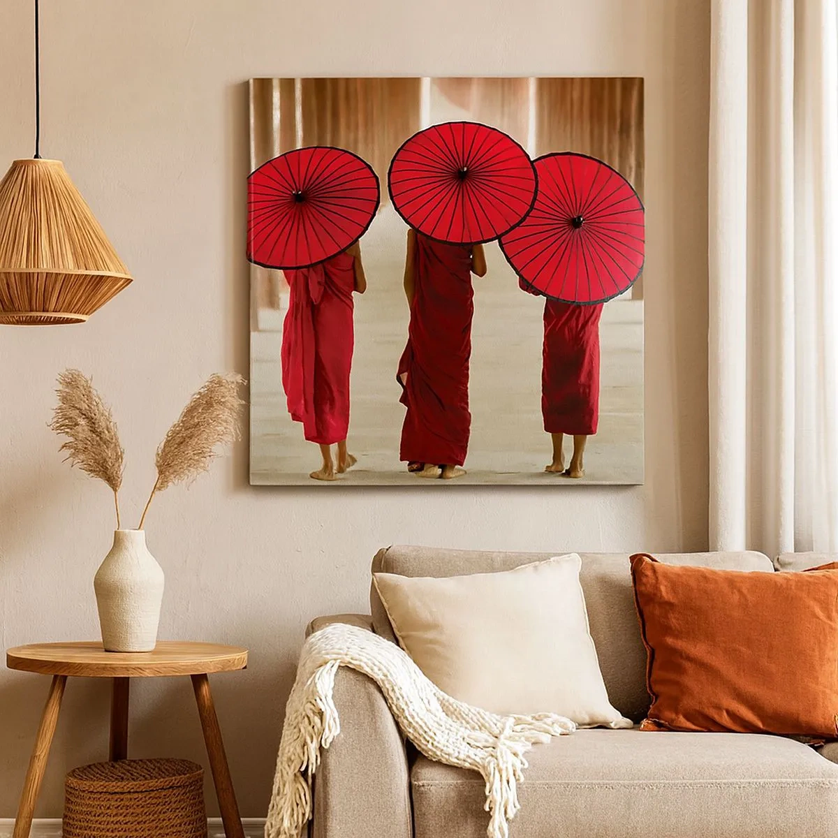 Lærredstryk - Billede på lærred - På vej til det rene land - 30x30 cm