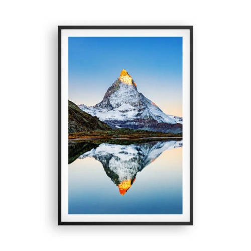 Plakat i sort ramme - To verdener - 61x91 cm