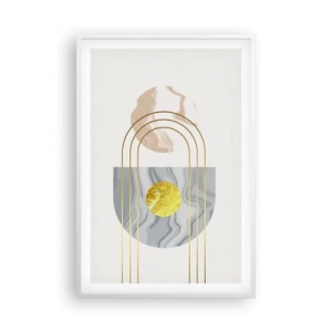 Plakat i hvid ramme - Lysstyrke og udstråling - 61x91 cm