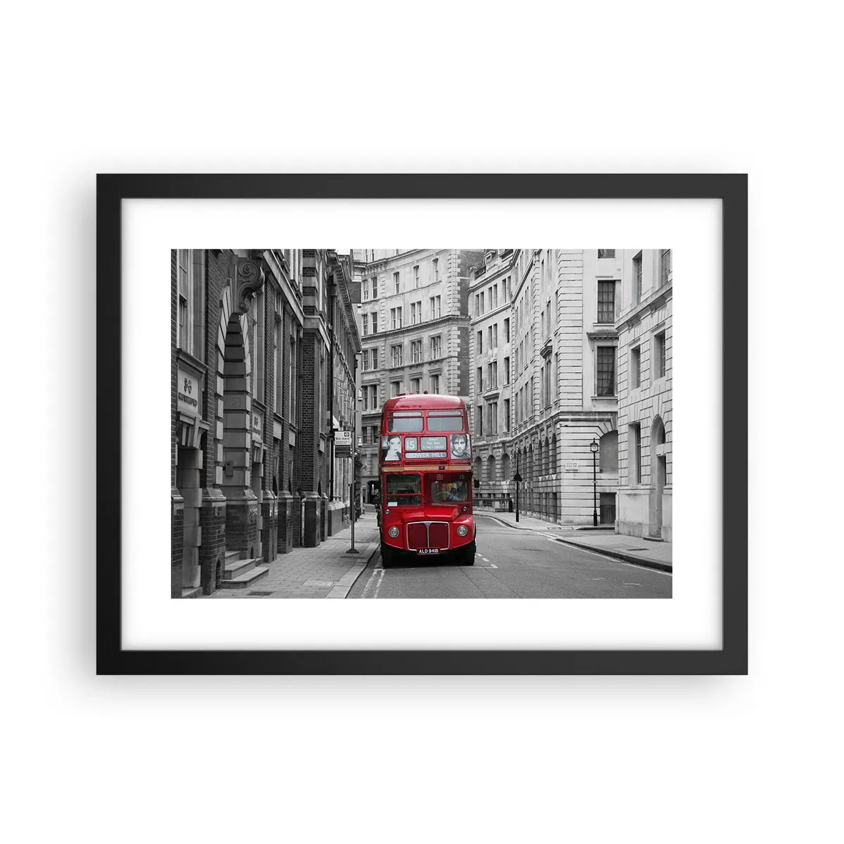 Plakat i sort ramme - Hverdagen behøver ikke at være grå - 40x30 cm