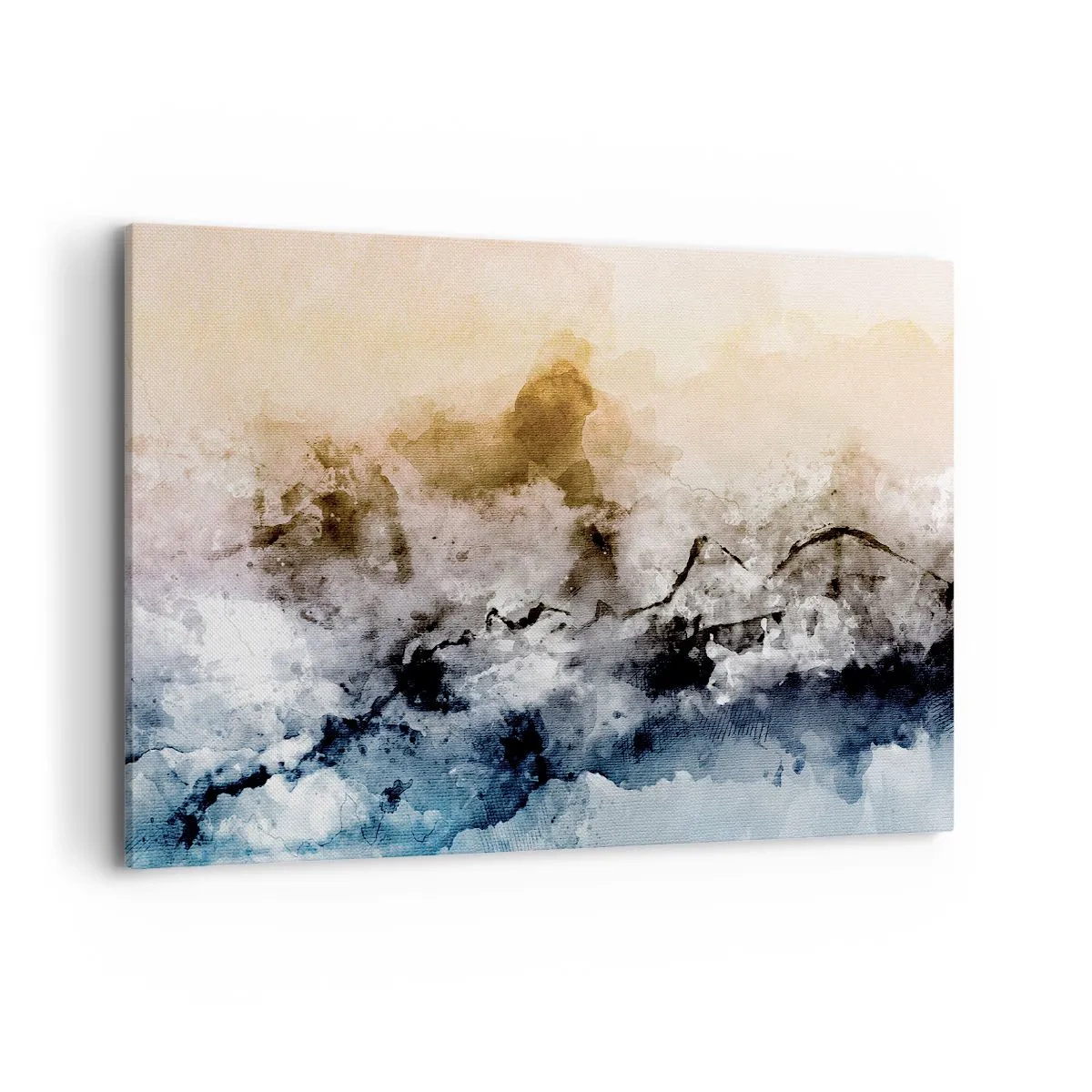 Lærredstryk - Billede på lærred - Sænket i en tågesvirvel - 100x70 cm