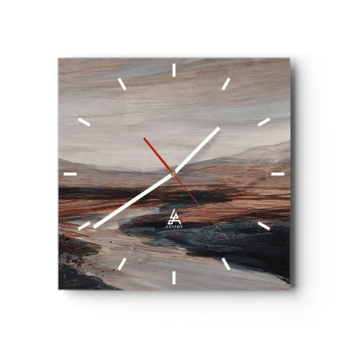 Vægur, Uret - Fredfyldt dal - 40x40 cm