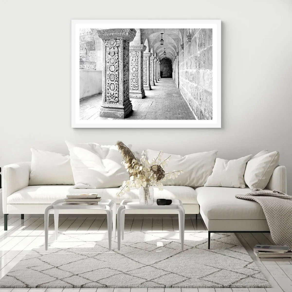 Plakat i hvid ramme - Og hvor går det hen...? - 40x30 cm