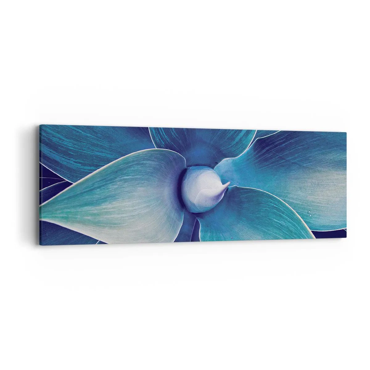 Lærredstryk - Billede på lærred - Blå fra himlen - 90x30 cm