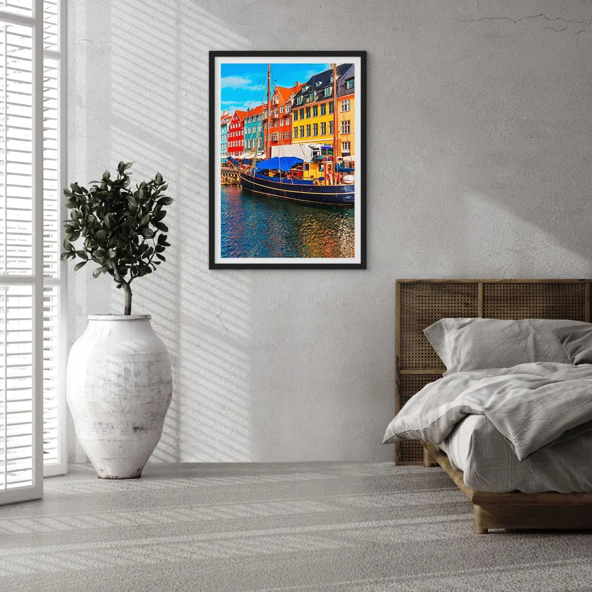 Plakat i sort ramme - Glædelig kaj - 61x91 cm