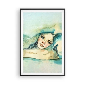 Plakat i sort ramme - Am I blue? - 61x91 cm