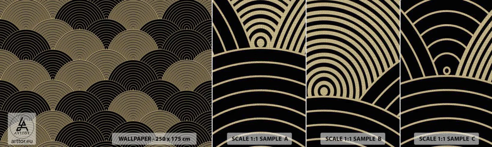 Prøve Fototapet Premium Canvas - Enhed i mangfoldighed - Abstraktion, Grafik, Distrikter - 100x30 cm