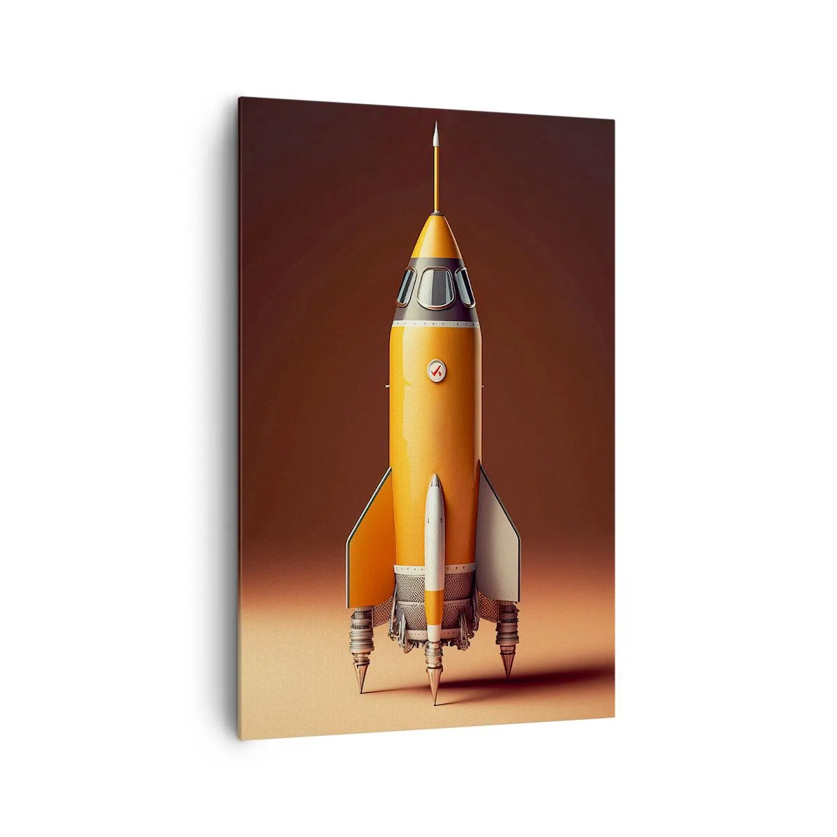 Lærredstryk - Billede på lærred - Det begynder med en drøm - 80x120 cm