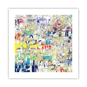 Plakat - Simpelthen en fryd for øjet - 40x40 cm