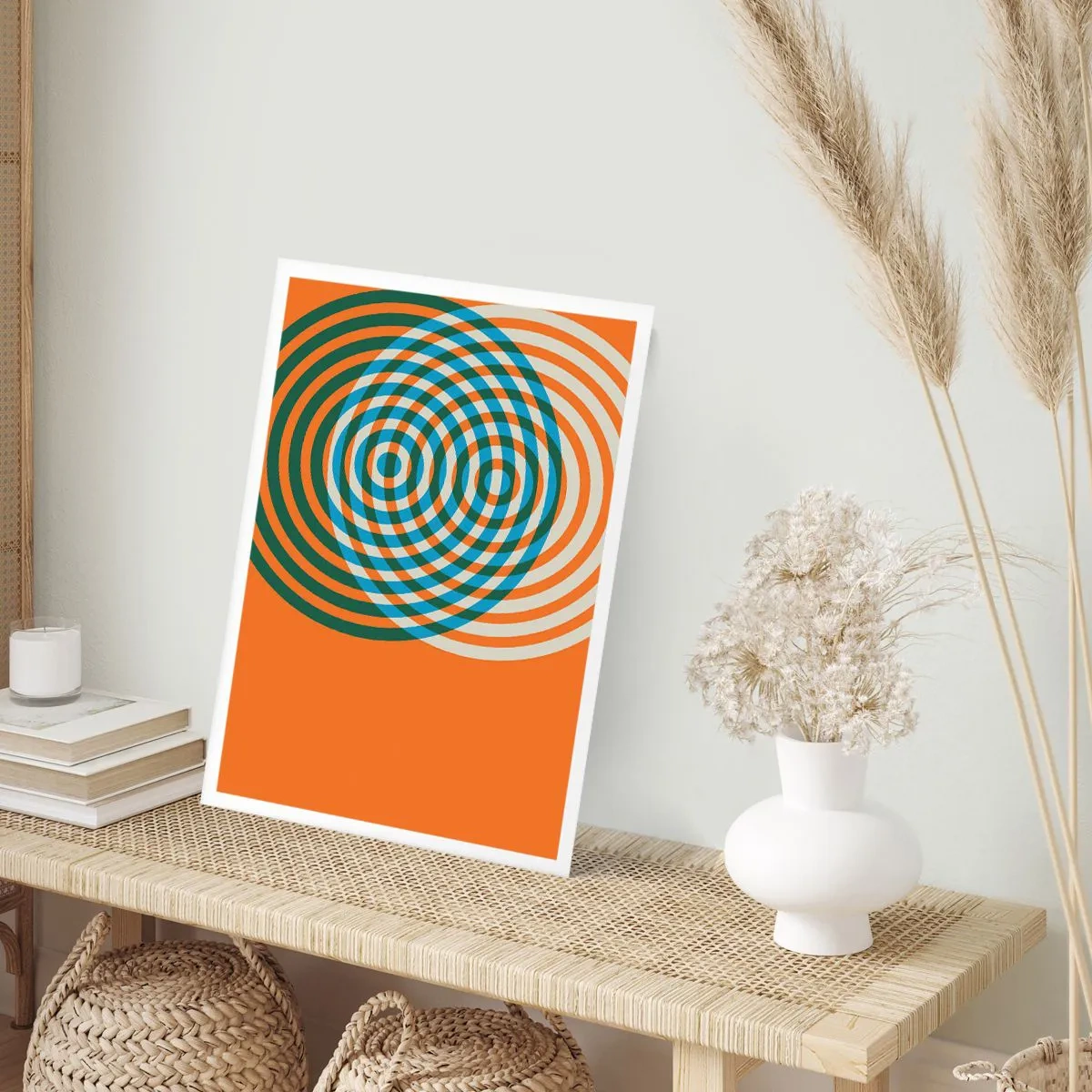 Plakat - Abstrakt cirkulær variation - 50x70 cm