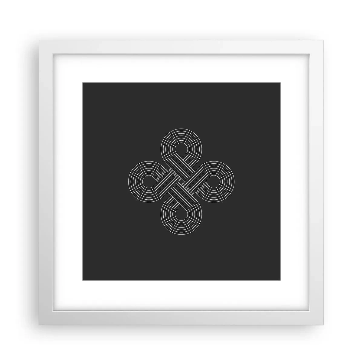 Plakat i hvid ramme - I den keltiske ånd - 30x30 cm