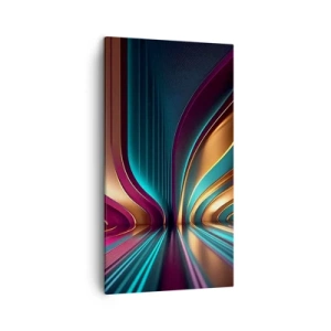 Lærredstryk - Billede på lærred - Lysets arkitektur - 45x80 cm