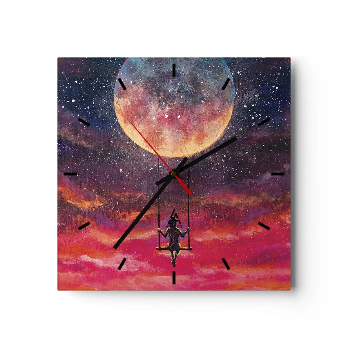 Vægur, Uret - Glæd dig i skyerne - 30x30 cm