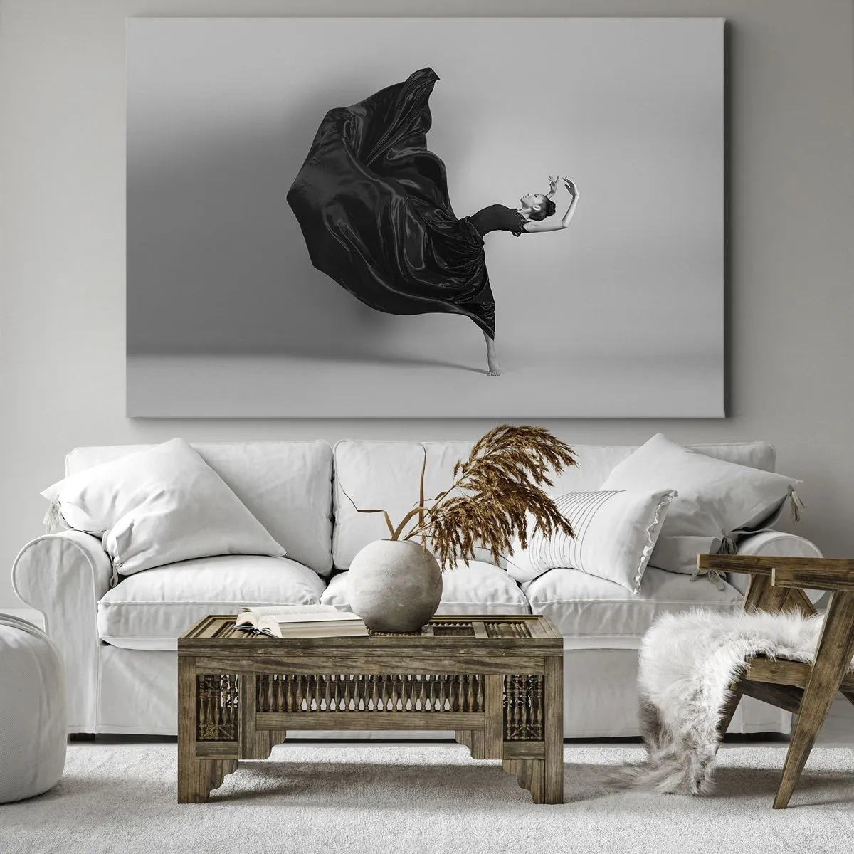 Lærredstryk - Billede på lærred - Bevinget af musik - 70x50 cm