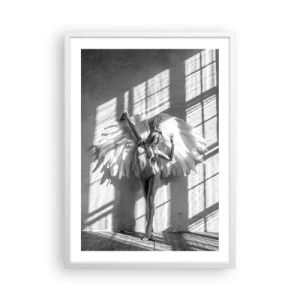 Plakat i hvid ramme - Lige fra himlen - 50x70 cm