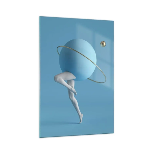 Billede på glas - Og planeterne går amok - 70x100 cm