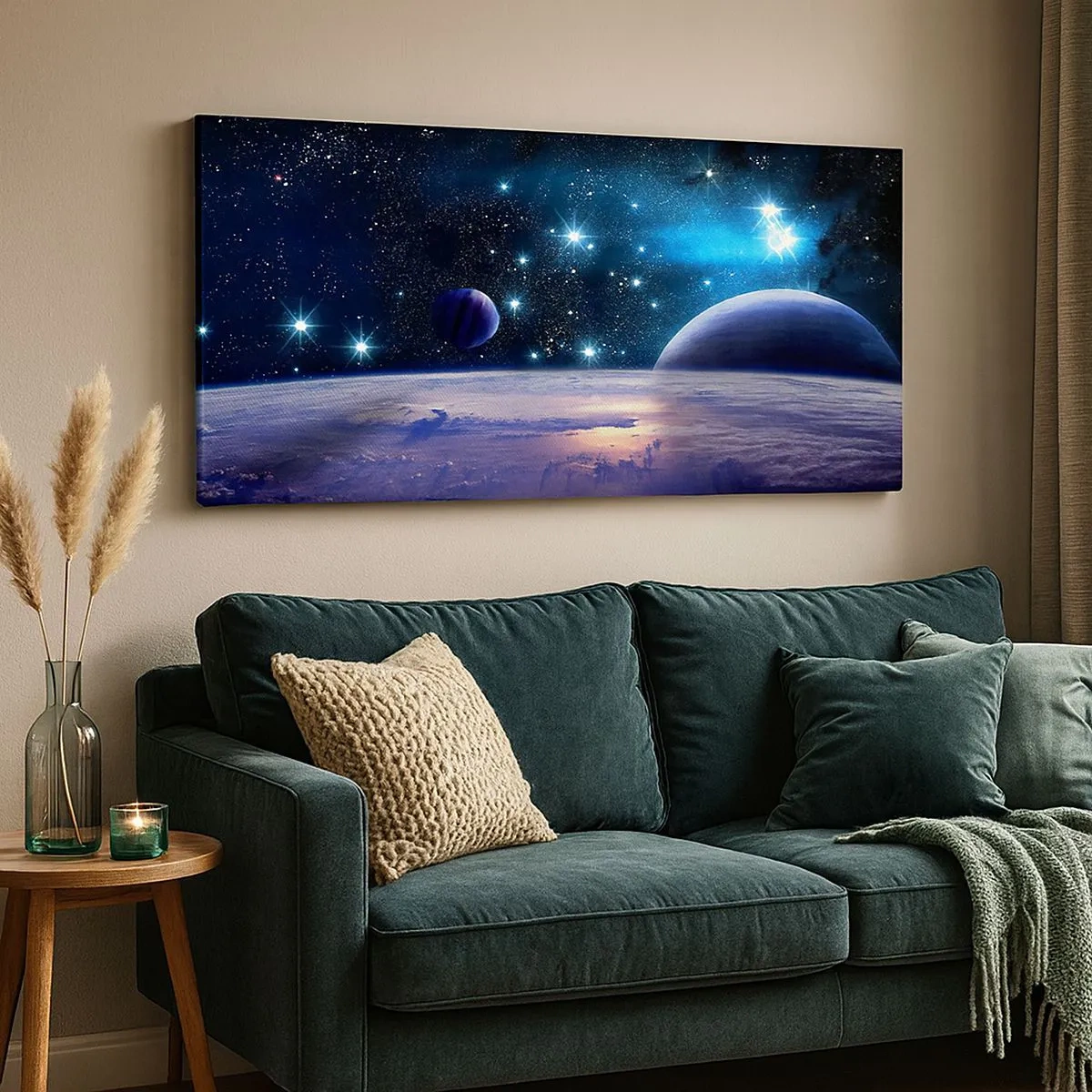 Lærredstryk - Billede på lærred - Er du stadig alene? - 100x40 cm