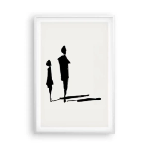 Plakat i hvid ramme - Sikkert sammen? - 61x91 cm