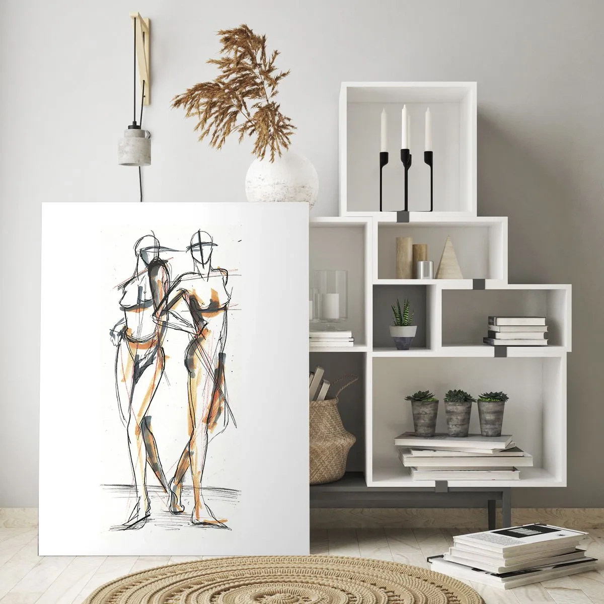 Billede på glas - En undersøgelse af charme - 50x70 cm