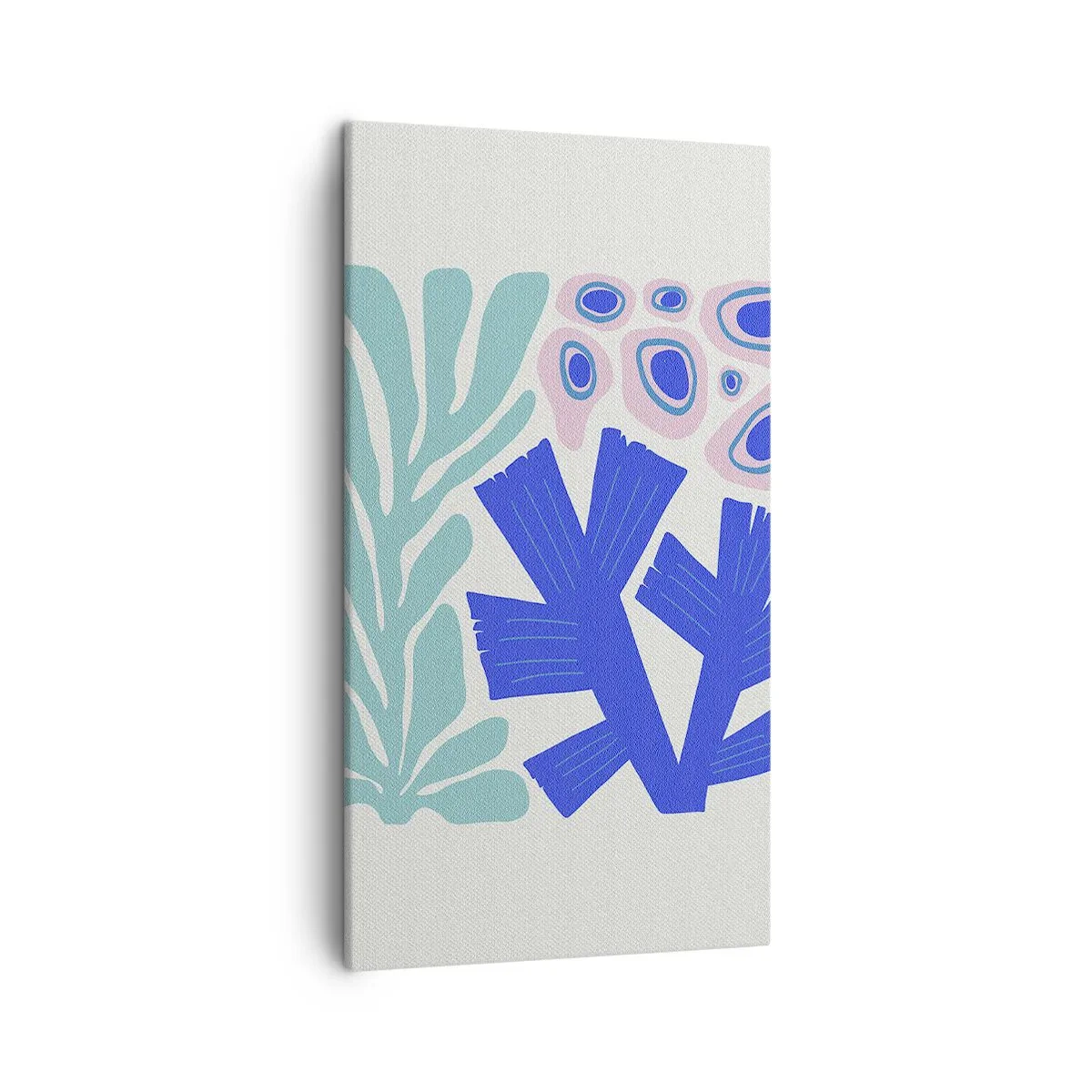 Lærredstryk - Billede på lærred - Undervands have - 45x80 cm