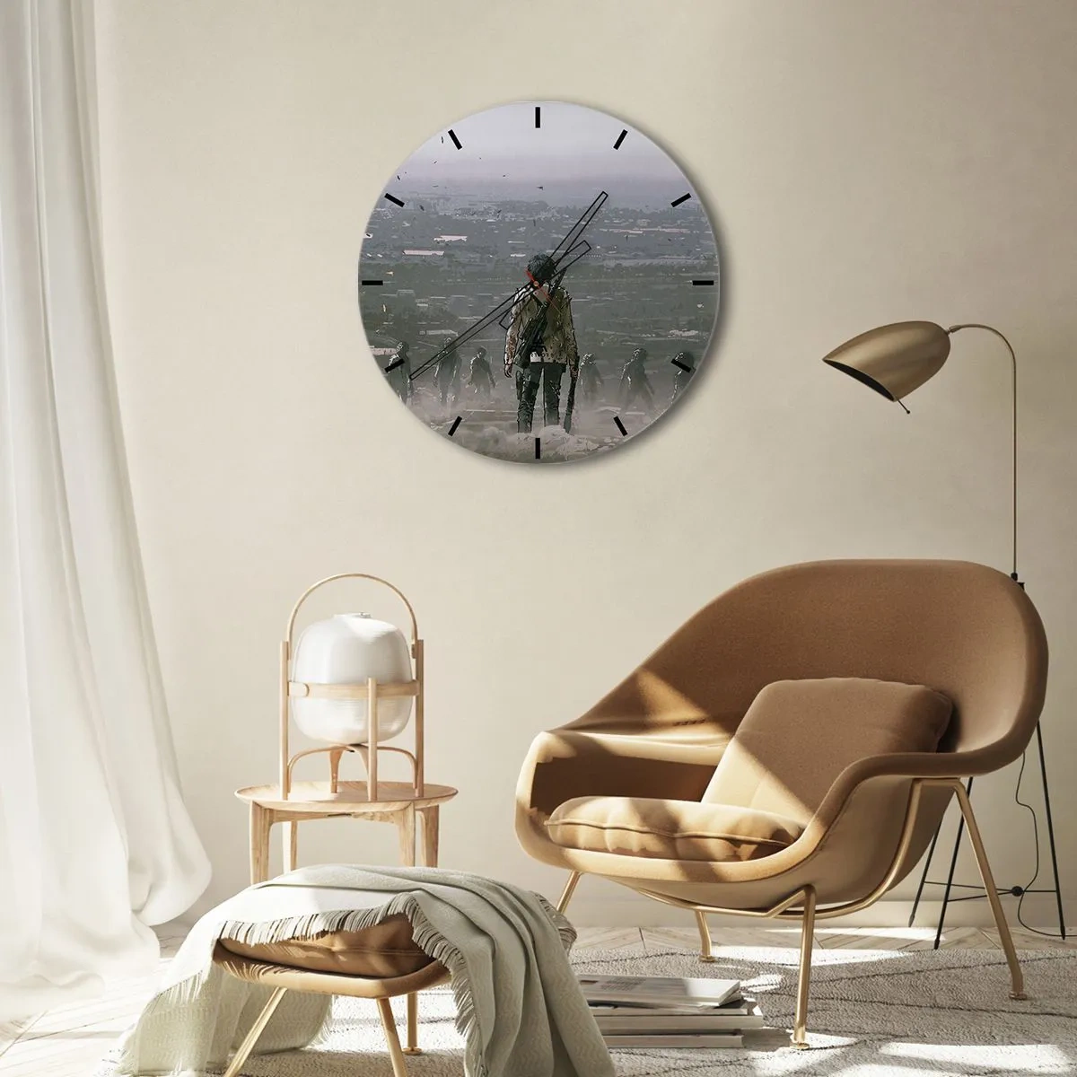 Vægur, Uret - Den sidste retfærdige person? - 30x30 cm