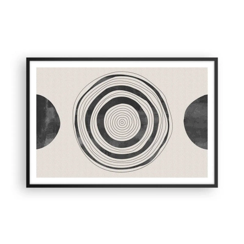 Plakat i sort ramme - Det vigtige er det, der er imellem - 91x61 cm