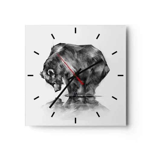 Vægur, Uret - Dejligt at se nogen tæt på - 30x30 cm
