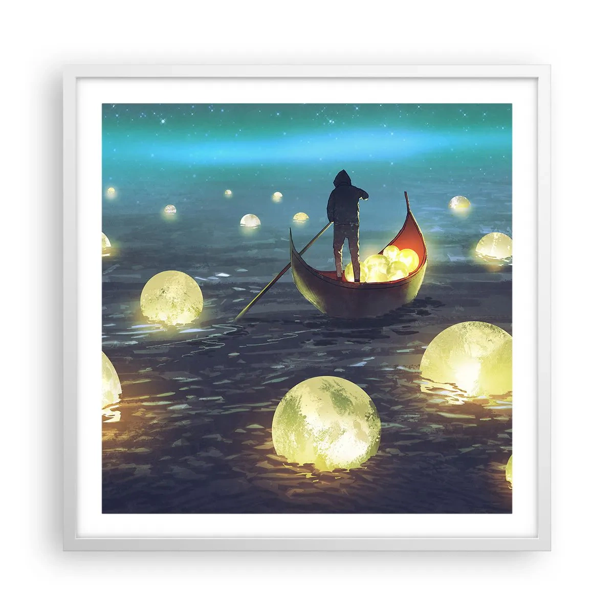 Plakat i hvid ramme - Ting, som filosoffer aldrig har drømt om - 60x60 cm