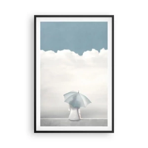 Plakat i sort ramme - På kanten af virkelighed og drømme - 61x91 cm