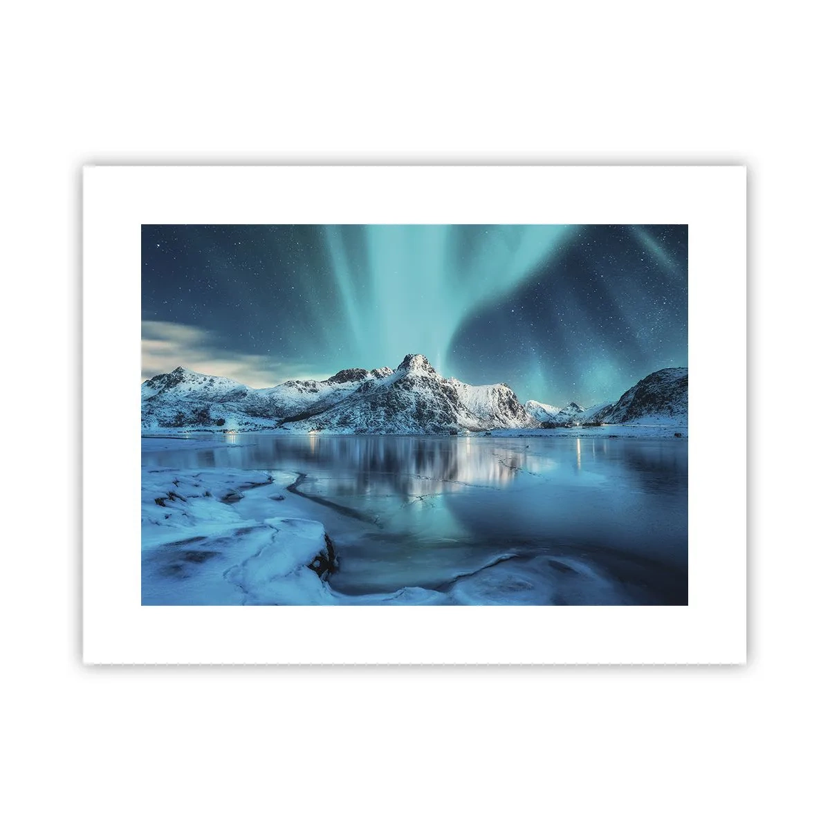 Plakat - Nat med lys - 40x30 cm