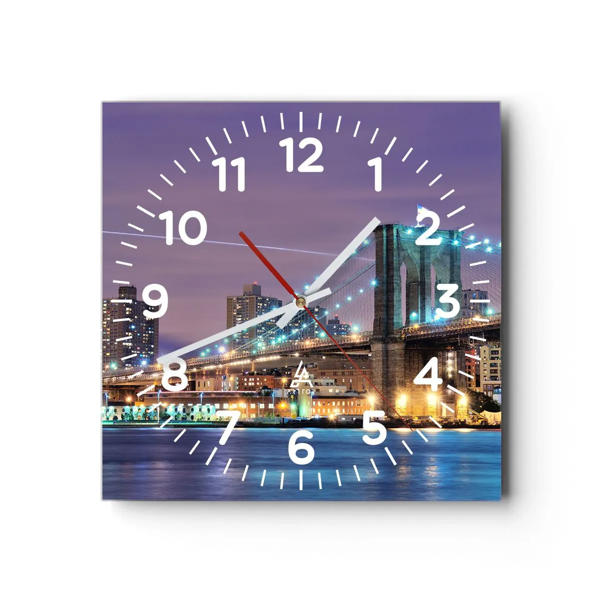 Vægur, Uret - I mange år har Brooklyn Bridge - 40x40 cm