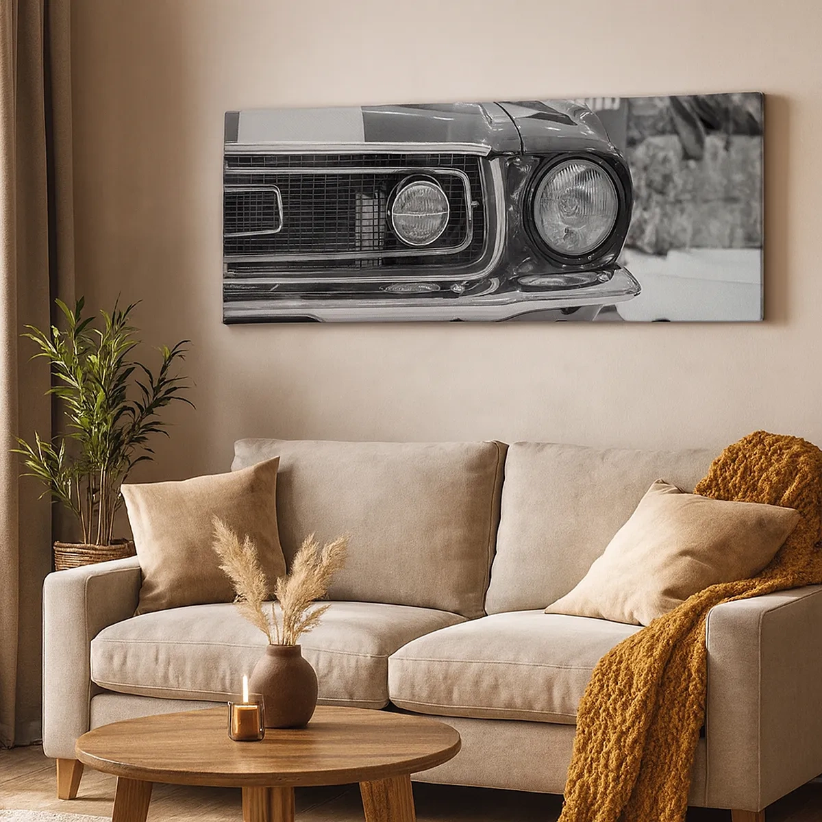 Lærredstryk - Billede på lærred - Hård kørsel - 30x30 cm