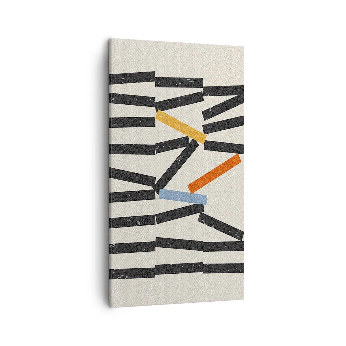 Lærredstryk - Billede på lærred - Dominoer - komposition - 45x80 cm