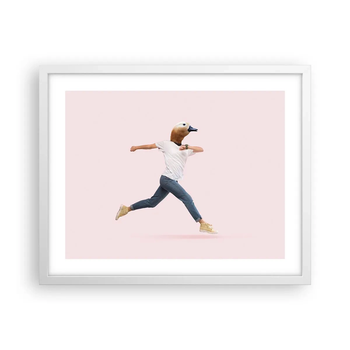 Plakat i hvid ramme - En knivspids absurditet - 50x40 cm