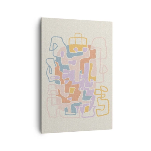 Lærredstryk - Billede på lærred - Labyrint - et glædeligt eventyr - 70x100 cm