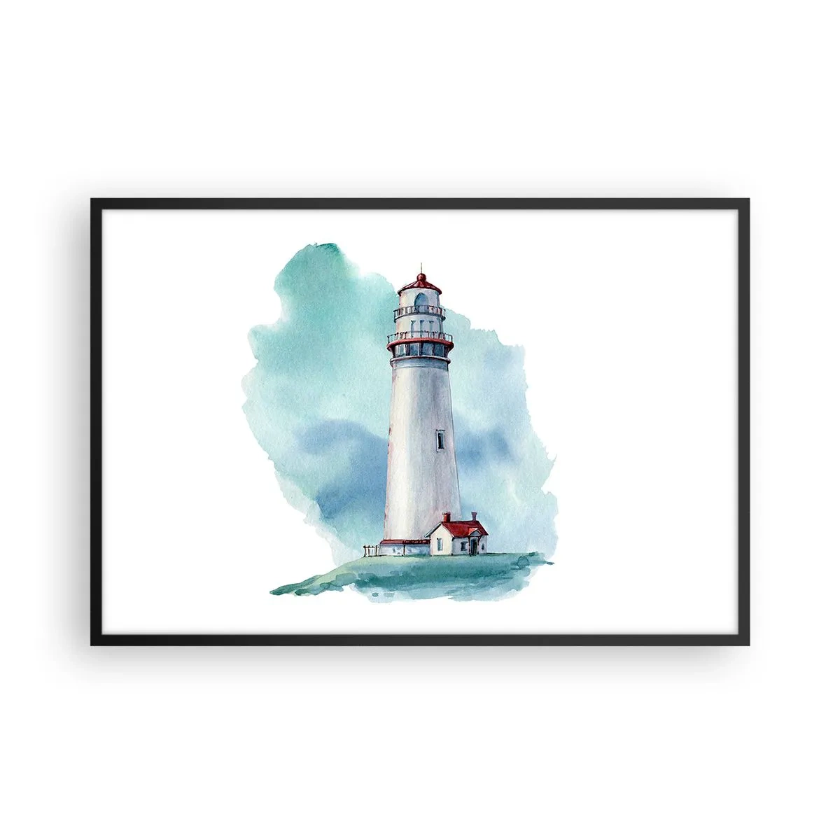 Plakat i sort ramme - Det blås blide søster - 91x61 cm