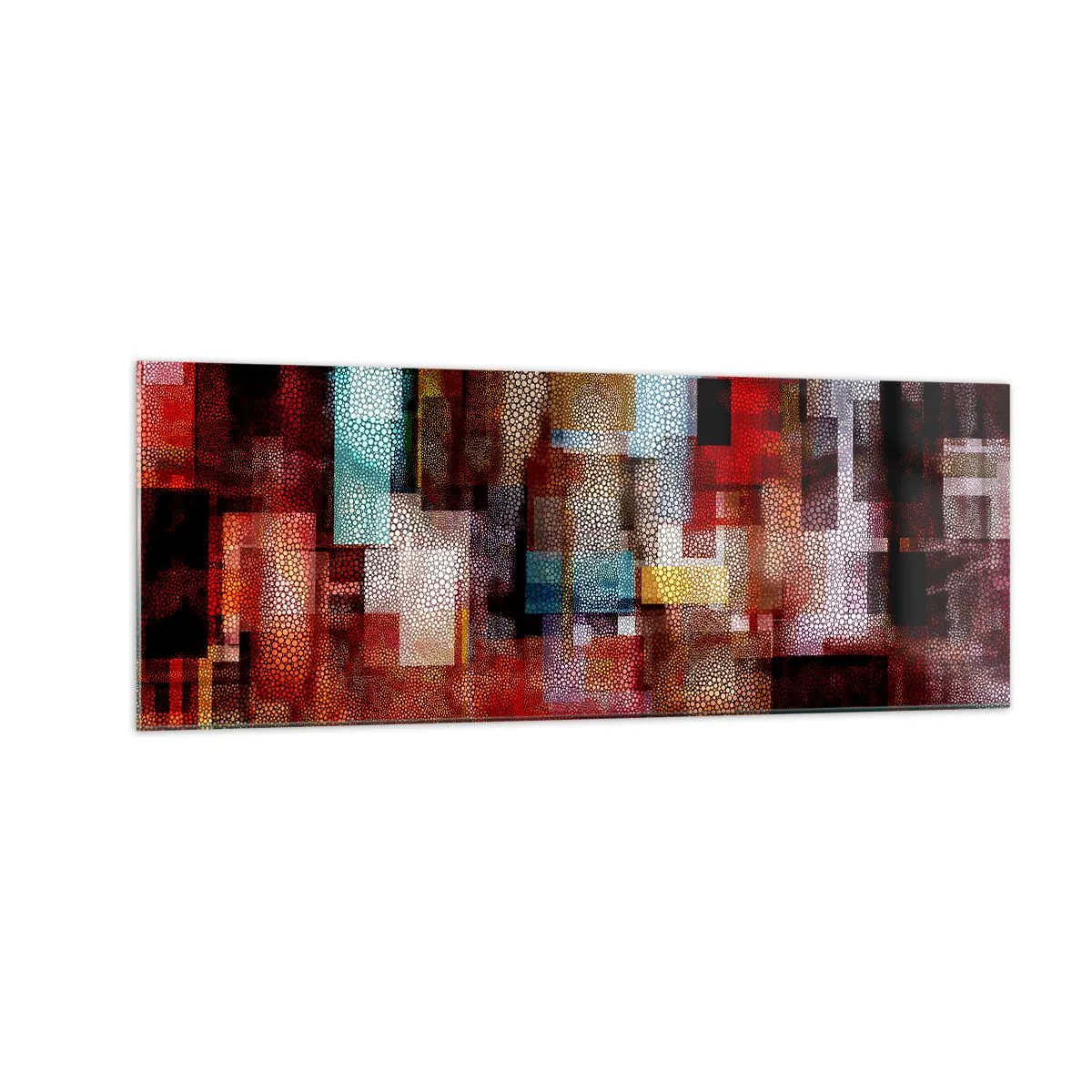 Billede på glas - Forvirring med forvirring - 140x50 cm