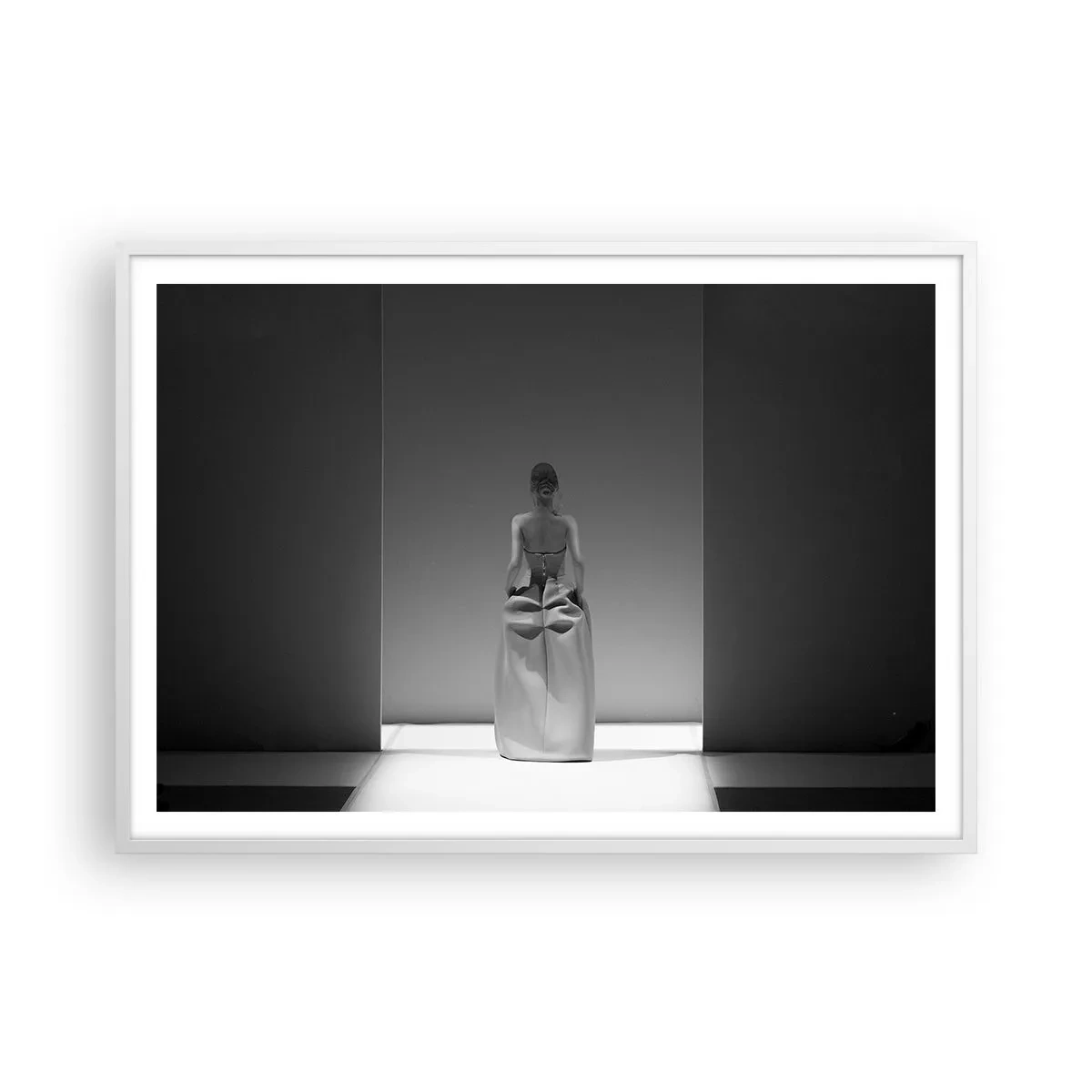 Plakat i hvid ramme - Raffineret enkelhed - 100x70 cm