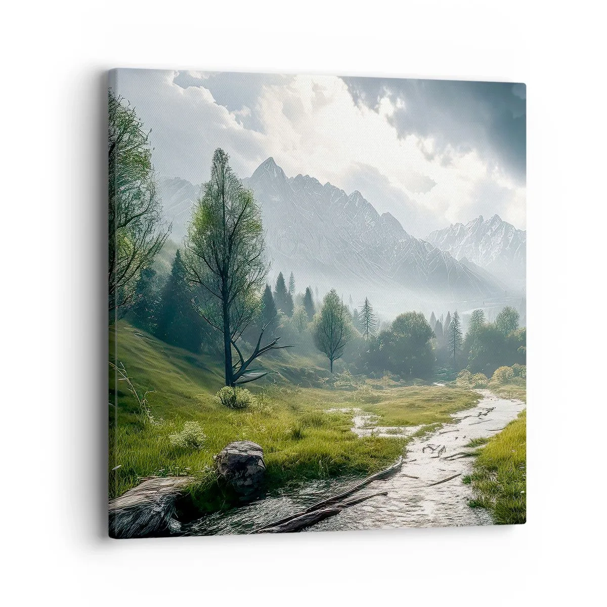 Lærredstryk - Billede på lærred - Der og tilbage - 40x40 cm