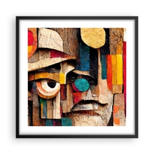 Plakat i sort ramme - Jeg kan se dig... - 50x50 cm